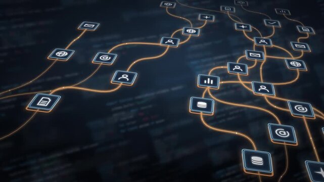 Neon Agent Network Visualization, AI Agent Interface, Digital Commerce Connection, Interactive Banking Node System, Futuristic Technology Flow, Cyber Security Blockchain Network, Tech Communication