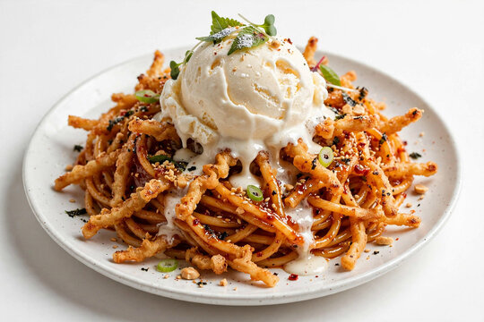 Fried Ice Cream x Pasta (Korean)