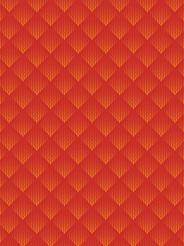Seamless luxury geometric diamond pattern texture on red background