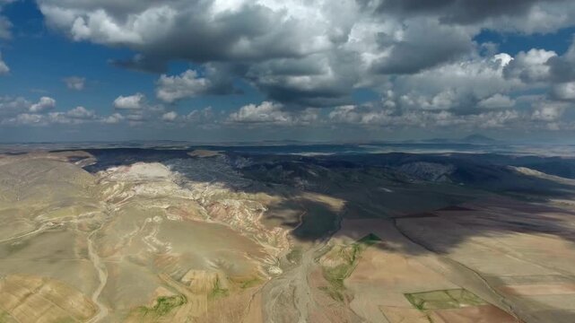 Topography of treeless mountains in continental climate Afghanistan geographic landscape.