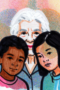 abuela and grandchildren