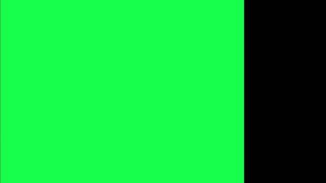 Abstract green and black vertical stripes sliding horizontally. Excellent for modern dark transitions, minimal backgrounds, or flat geometric motion design elements.