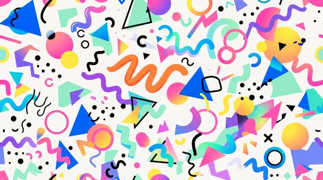 happy birthday seamless pattern