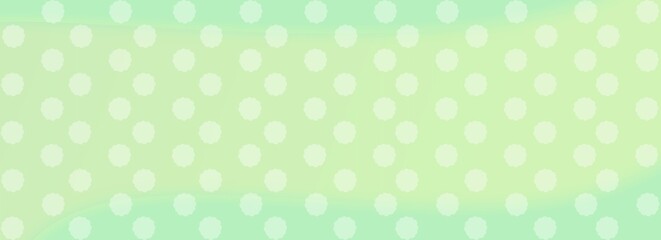 A repetitive circular polka dot pattern creating a playful and modern graphic texture over a gentle light green gradient surface. © Destiny