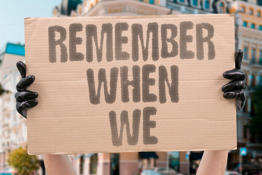 "Remember when we" A couple is recalling a happier time to try and reconnect. NOSTALGIA. CONNECTION. MEMORY. RELATIONSHIP. EFFORT.
