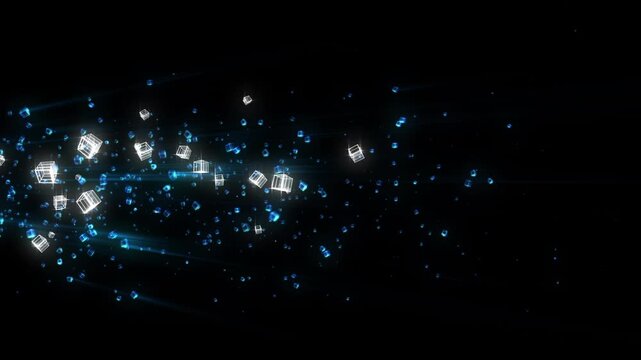 Simple and stylish particle light effect background
