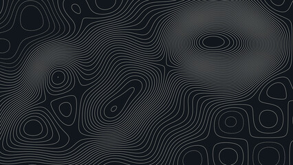 Great Basin National Park Nevada Topographic Elevation Map Vector Background © Auras