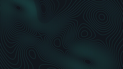 Isle Royale National Park Michigan Topographic Elevation Map Vector Background © Auras