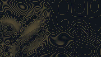 Boundary Waters Minnesota Topographic Elevation Map Vector Background © Auras