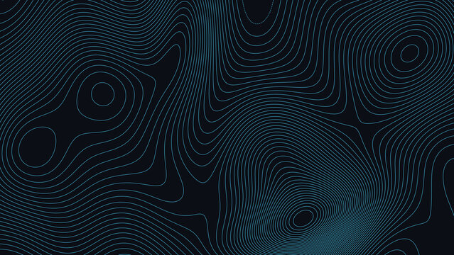 Sleeping Bear Dunes Michigan Topographic Elevation Map Vector Background