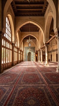 Grand Mosque Interior Arches Prayer Hall