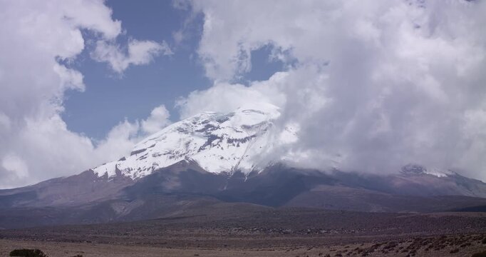 Landscape of El chimborazo, Ecuador, andes, andean mountains snow peak