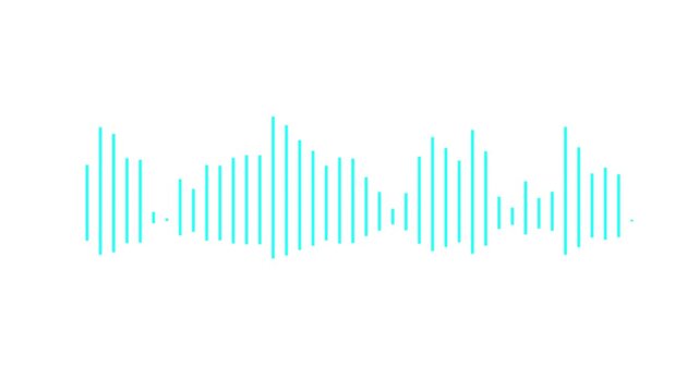 Dynamic equalizer visual effect, Abstract sound waves, Digital simple equalizer (sound wave), on isolated.Dynamic equalizer visual effect, Abstract sound waves, Digital simple equalizer sound .4k