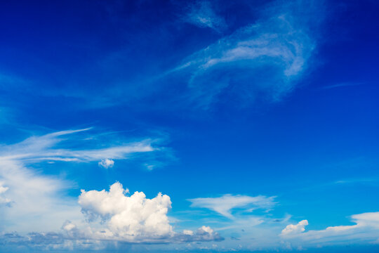 blue sky with clouds
