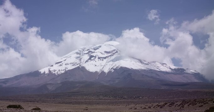 Landscape of El chimborazo, Ecuador, andes, andean mountains snow peak