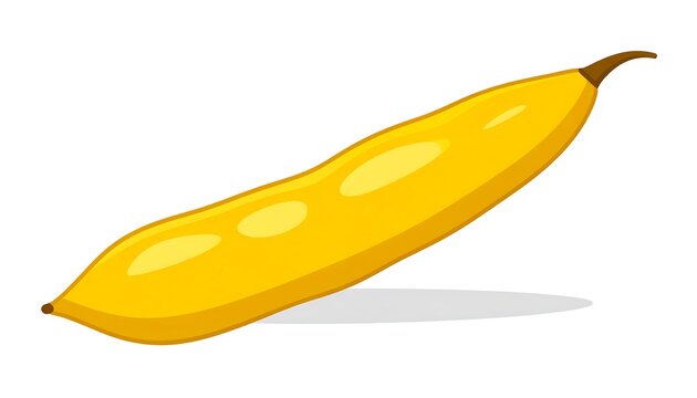 Fresh ripe yellow banana on white background.