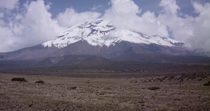 Landscape of El chimborazo, Ecuador, andes, andean mountains snow peak