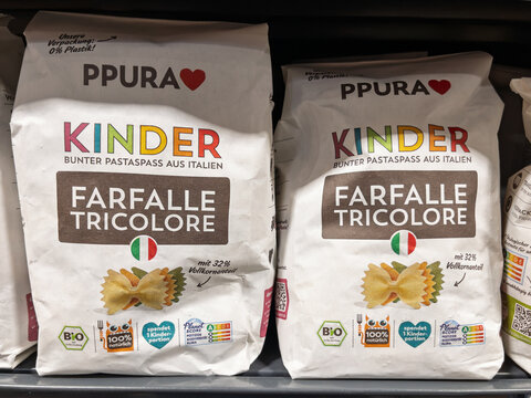 Italian Tricolor Farfalle Pasta for Kids
