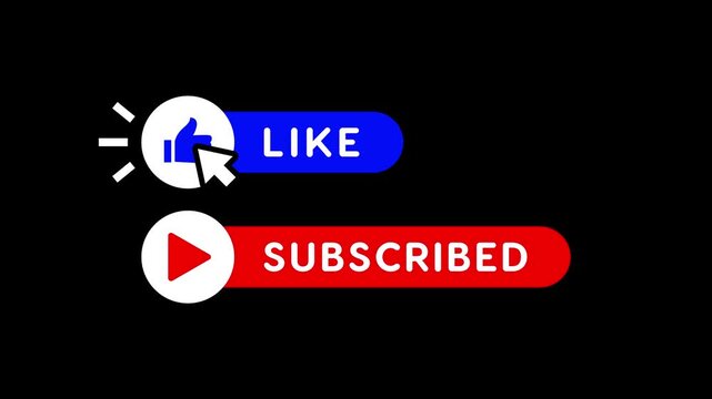 Animated GIF of clicking the Like and Subscribe buttons