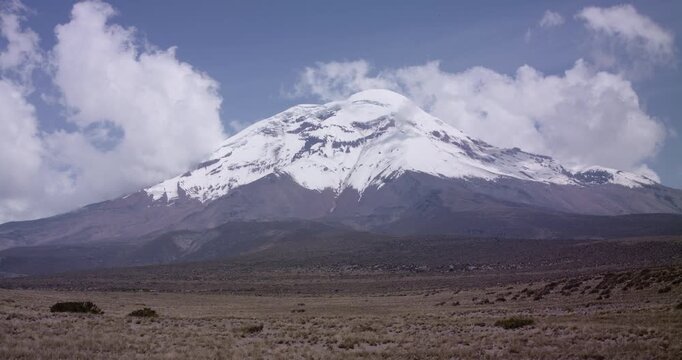 Landscape of El chimborazo, Ecuador, andes, andean mountains snow peak