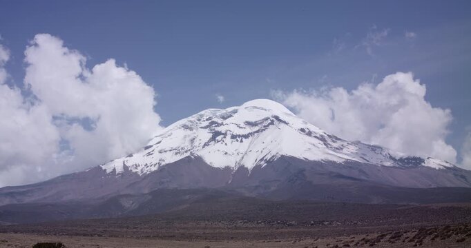 Landscape of El chimborazo, Ecuador, andes, andean mountains snow peak