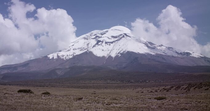 Landscape of El chimborazo, Ecuador, andes, andean mountains snow peak