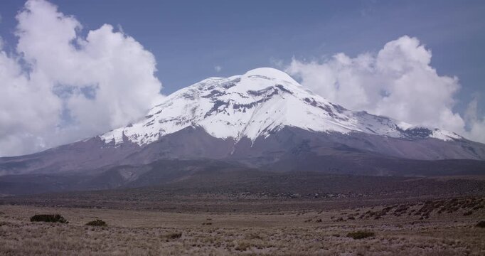 Landscape of El chimborazo, Ecuador, andes, andean mountains snow peak