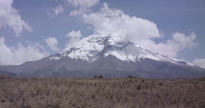 Landscape of El chimborazo, Ecuador, andes, andean mountains snow peak