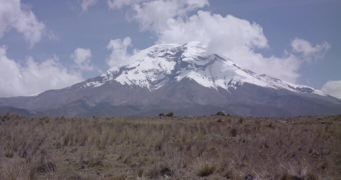 Landscape of El chimborazo, Ecuador, andes, andean mountains snow peak
