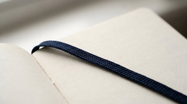 Immunization booklet power cord style ribbon bookmark tucked into a dose record page detail macro