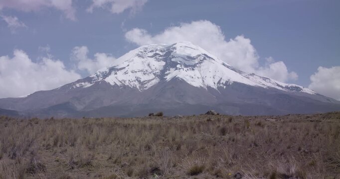 Landscape of El chimborazo, Ecuador, andes, andean mountains snow peak