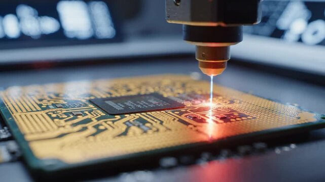 Semiconductor shortage outlook for laser circuit chip production