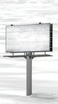 Minimalist whiteboard on sleek black stand in empty room.