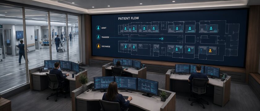 Electronic health record system delivering hospital dashboard capabilities for real-time patient flow tracking