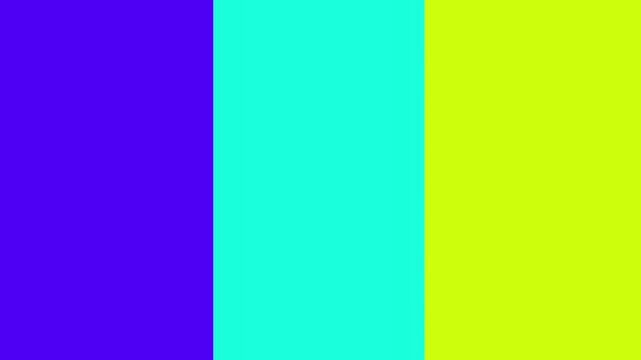 Dynamic motion graphic featuring vibrant neon color combinations and smooth geometric transitions