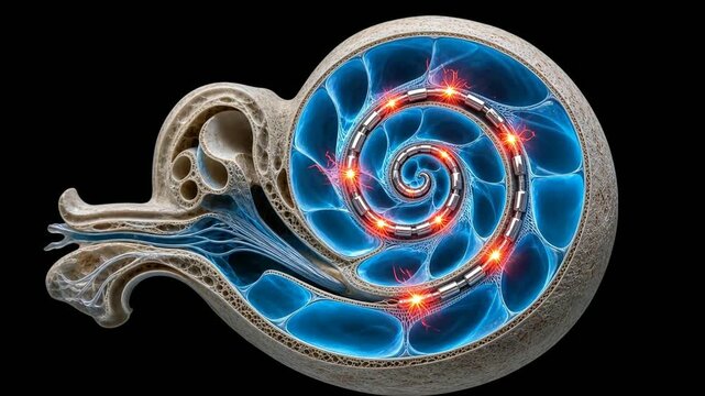 Medical Animation of Cochlear Implant Insertion into Human Inner Ear