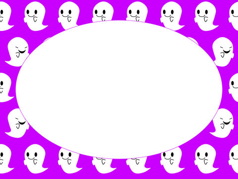 Frame with a ghost pattern