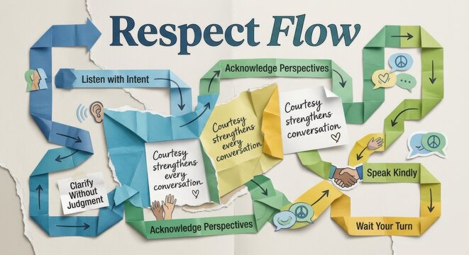 Respect Flow: Pathways of Courtesy and Perspective Acknowledgment for Stronger Conversations