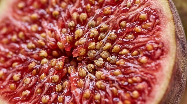 fig fruit macro