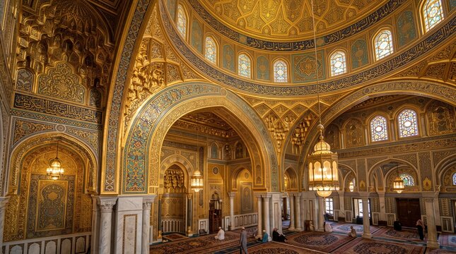 golden mosque interior
