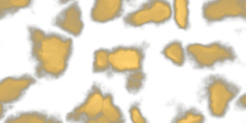 Naklejka premium Gold Dappled Sunlight Leaves Overlay, Isolated on Transparent Background. Isolated glowing dappled sunlight leaves for VFX, motion graphics and cinematic compositing.