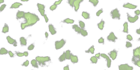 Fototapeta premium Green Dappled Sunlight Leaves Overlay, Isolated on Transparent Background. Isolated glowing dappled sunlight leaves for VFX, motion graphics and cinematic compositing.