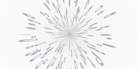 Obraz premium White Hyperspace Star Warp Overlay, Isolated on Transparent Background. Isolated glowing hyperspace star warp for VFX, motion graphics and cinematic compositing.