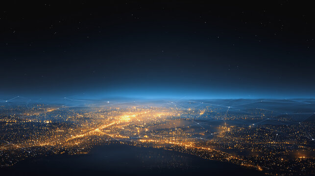 Smart digital Innovation city with connection network reciprocity over the city of future smart wireless digital city and social media networking systems that connects people with in city
