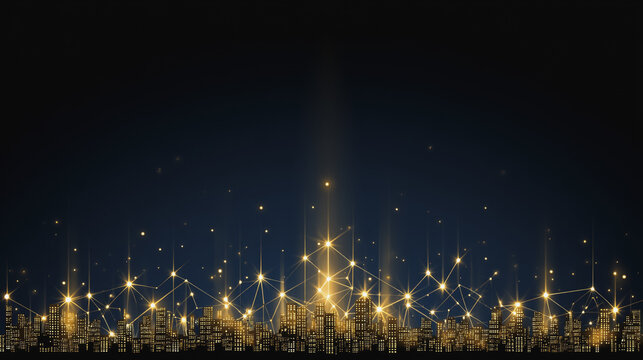 Smart digital Innovation city with connection network reciprocity over the city of future smart wireless digital city and social media networking systems that connects people with in city
