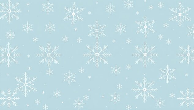 seamless pattern with snowflakes