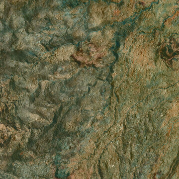  Weathered Green Mineral Rock Texture with Natural Stone Veins