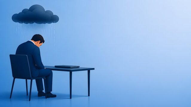 Discouraged Businessman After a Setback