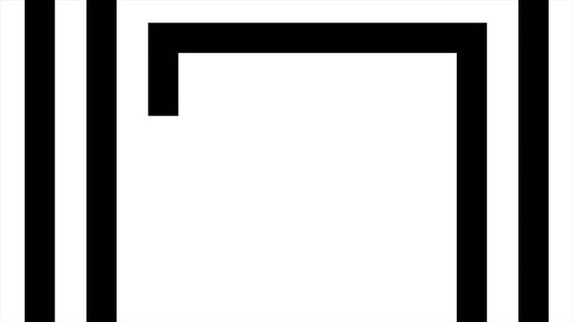Spiral Line Reveal Animation with Reverse Motion and Alpha Channel