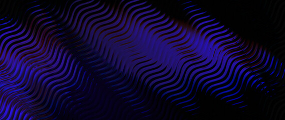 Fototapeta premium Abstract Dark Blue and Purple Wavy Rippled Texture Background
